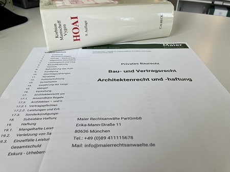 Vorlesungsunterlagen Bau- und Vertragsrecht 